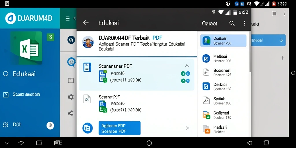 Antarmuka pengguna DJARUM4D dengan fungsi scanner PDF yang efisien.