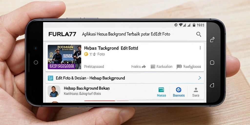 Antarmuka FURLA77 saat menghapus background gambar.