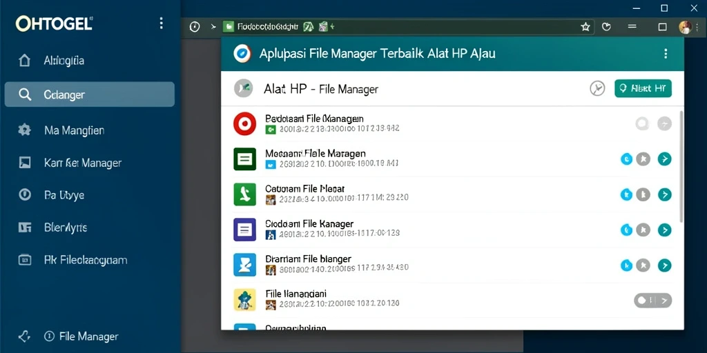 Tampilan antarmuka OHTOGEL yang memudahkan pengelolaan file.
