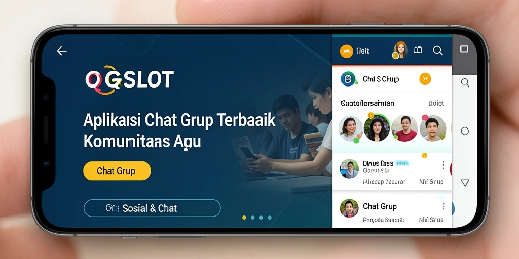 Tampilan antarmuka utama QQSLOT untuk Chat Grup yang interaktif.