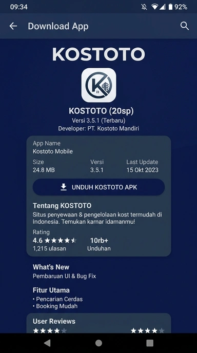 Unduh dan Instal APK kostoto untuk Android di Indonesia